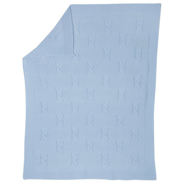 copertina cotone azzurra