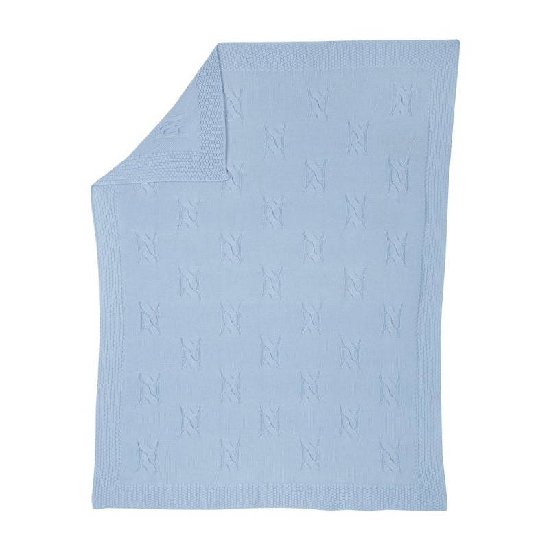 copertina cotone azzurra