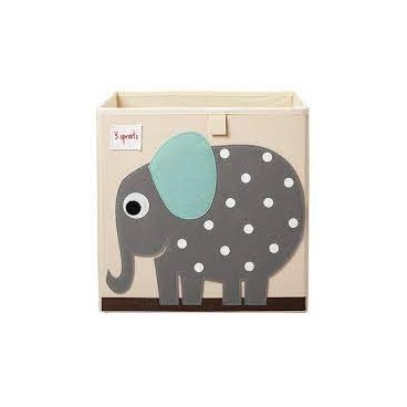 Contenitore Portaoggetti - Elefante Grigio - Compatibile con Scaffali