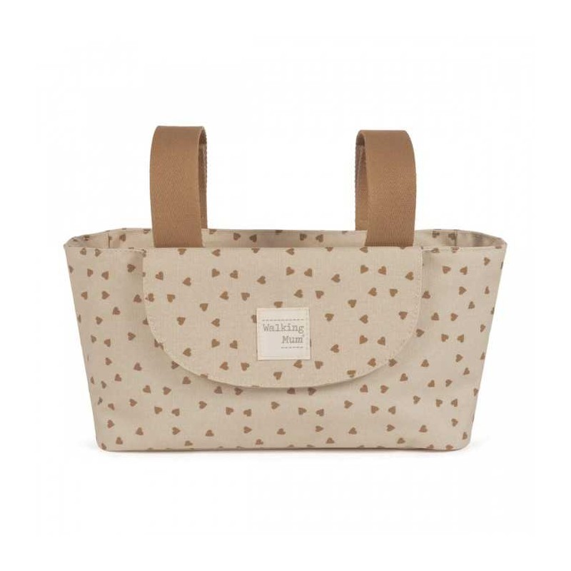 stroller organizer hearts poppy